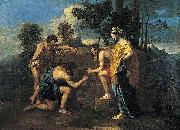 Nicolas Poussin Les Bergers d Arcadie oil